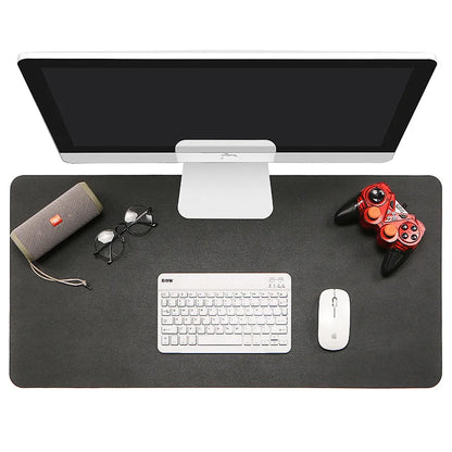 1 Pcs Large Size 60x30cm PU Leather Desk Protector Mat - Waterproof Mouse Pad & Desktop Keyboard Pad