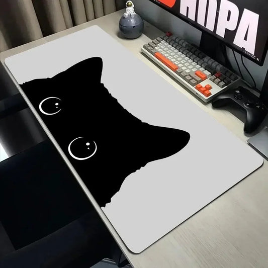 Funny Black Cat XXL Mouse Pad