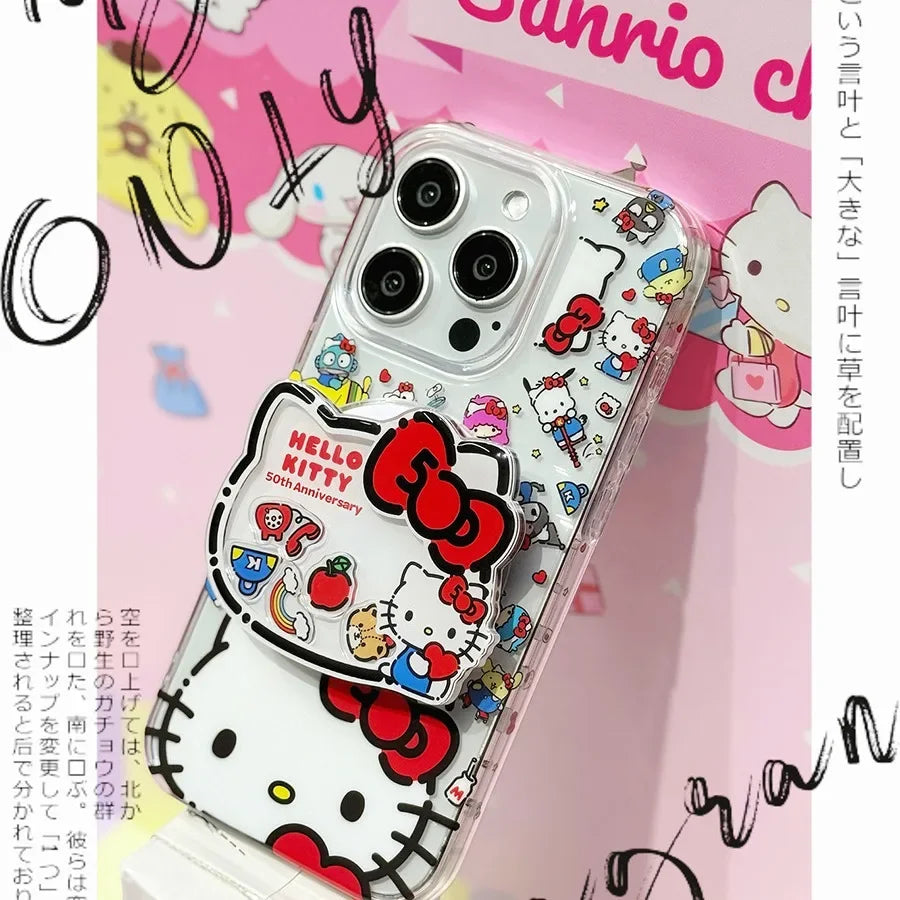 50th Anniversary Hello Kitty Shaker Airbag Magnetic Phone Holder