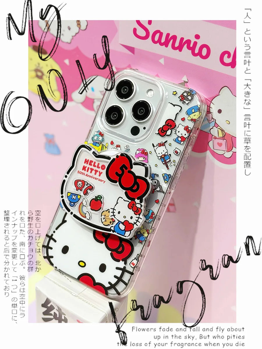 50th Anniversary Hello Kitty Shaker Airbag Magnetic Phone Holder