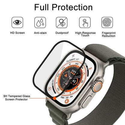 3D Screen Protector Film for Apple Watch Series 9/8/7/6/5/4/SE/Ultra 2 - Compatible with 49mm, 45mm, 44mm, 41mm, and 40mm Models (Not Tempered Glass)