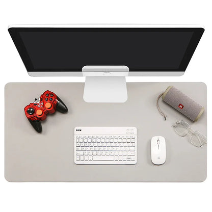 1 Pcs Large Size 60x30cm PU Leather Desk Protector Mat - Waterproof Mouse Pad & Desktop Keyboard Pad