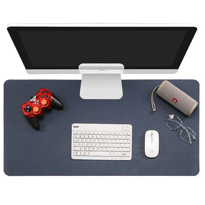 1 Pcs Large Size 60x30cm PU Leather Desk Protector Mat - Waterproof Mouse Pad & Desktop Keyboard Pad