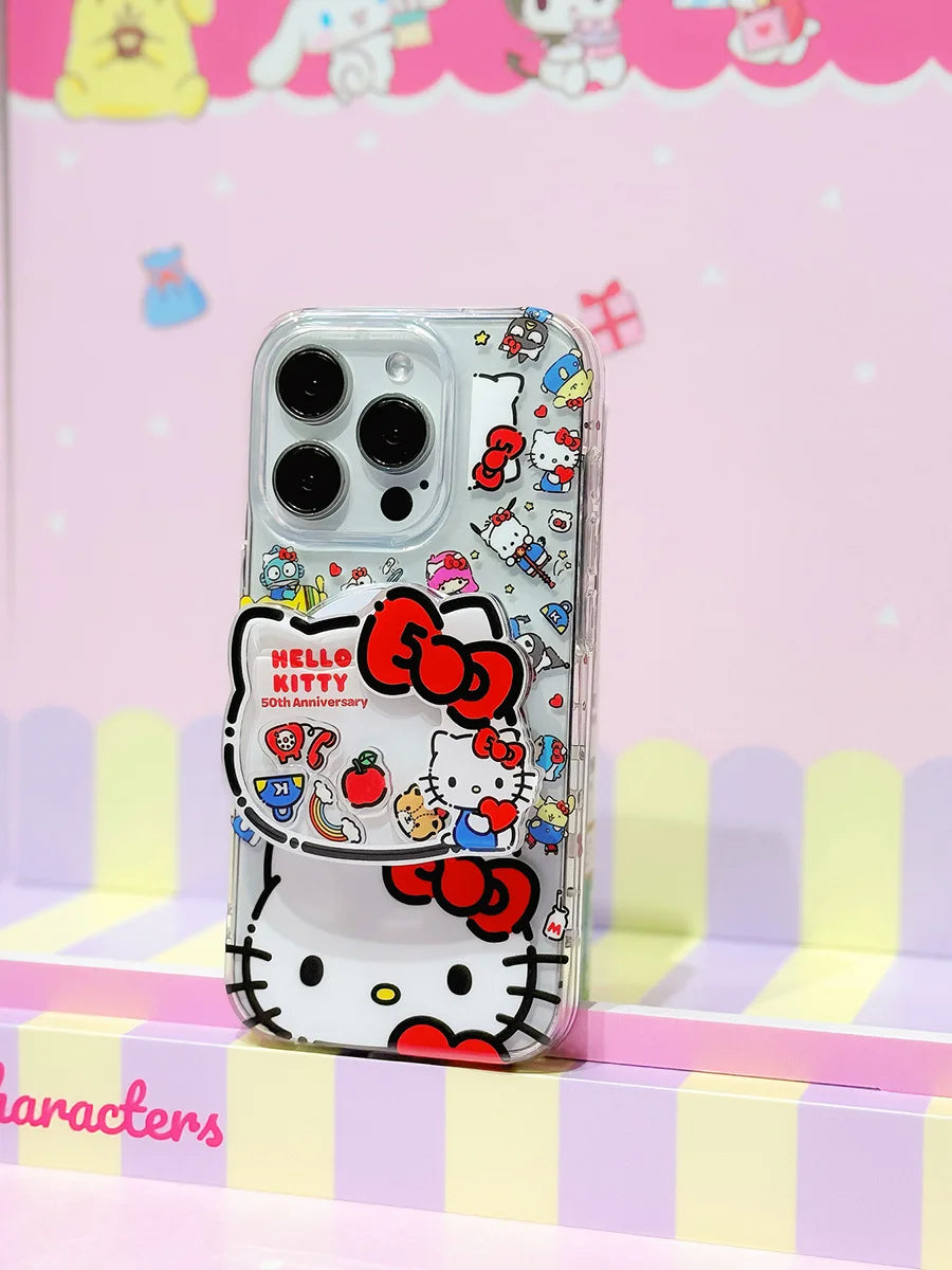 50th Anniversary Hello Kitty Shaker Airbag Magnetic Phone Holder