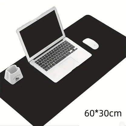 1 Pcs Large Size 60x30cm PU Leather Desk Protector Mat - Waterproof Mouse Pad & Desktop Keyboard Pad