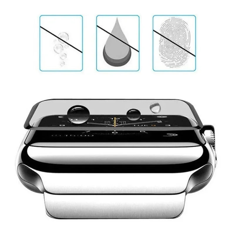 3D Screen Protector Film for Apple Watch Series 9/8/7/6/5/4/SE/Ultra 2 - Compatible with 49mm, 45mm, 44mm, 41mm, and 40mm Models (Not Tempered Glass)